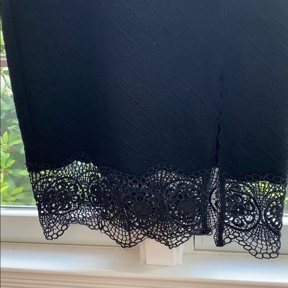 Free People Quilted Lace Edge Slit Pencil Skirt - Picture 2 of 2